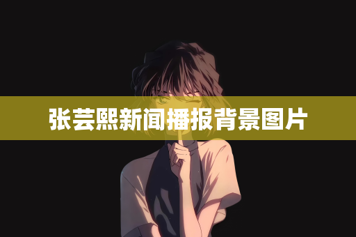 张芸熙新闻播报背景图片
