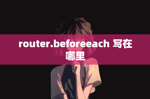 router.beforeeach 写在哪里