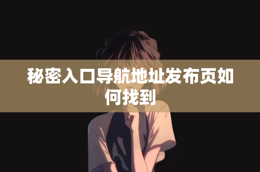 秘密入口导航地址发布页如何找到